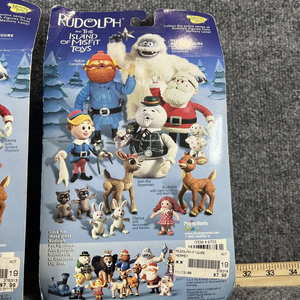 Vintage 2000 Playing Mantis Rudolph Island of Misfit Toys Figure Lot of 3 NIB